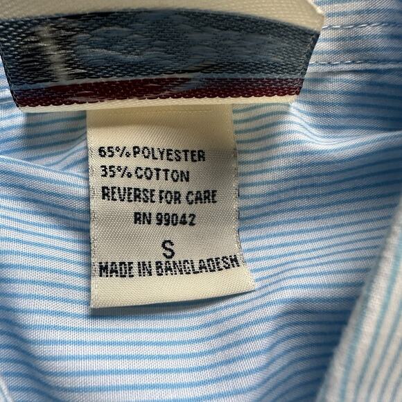 Vtg‎ Las Olas Shirt Womens Small Tennessee Lady Vols Blue White Striped Preppy - Picture 8 of 9